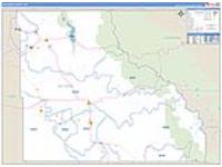 Big Horn, Wy Carrier Route Wall Map